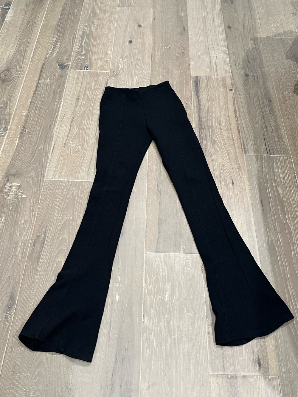 Zara Black Knit Flared Pants